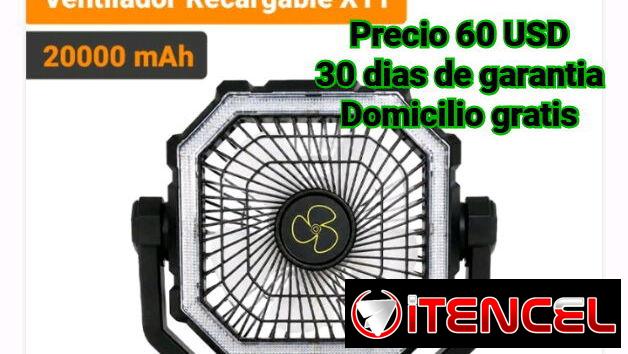 Ventilador Recargable de 20000mah modelo X11 y FX13
