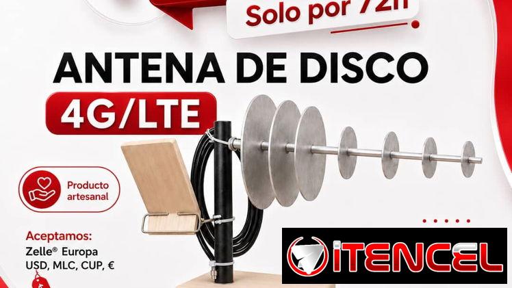 ANTENA 4G DE DISCO