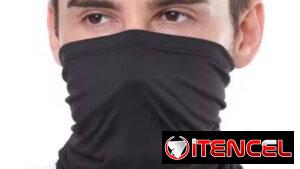 Mascaras negra elastizada para proteccion del sol y frio