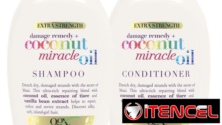 OGX Extra Strength + Coconut Miracle Oil Champú y Acondicionador