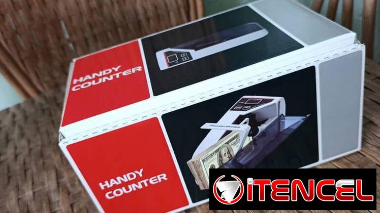 Contadora de dinero portable, usa pilas AA o directo a la corriente