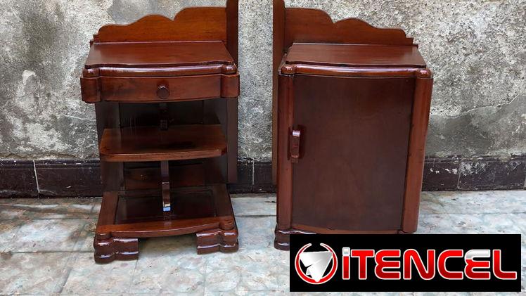 ⚜️ Mesitas de noche antiguas restauradas • Entrega incluida 🚛 [93] — foto 1