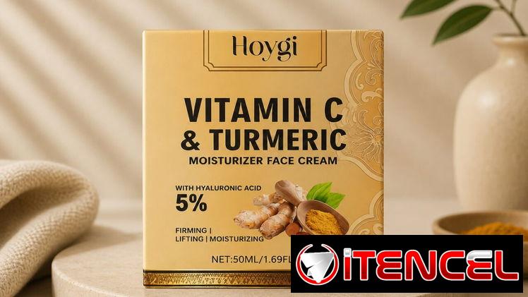 Crema Hoygi Vitamina C & Cúrcuma + 5% Ácido Hialurónico