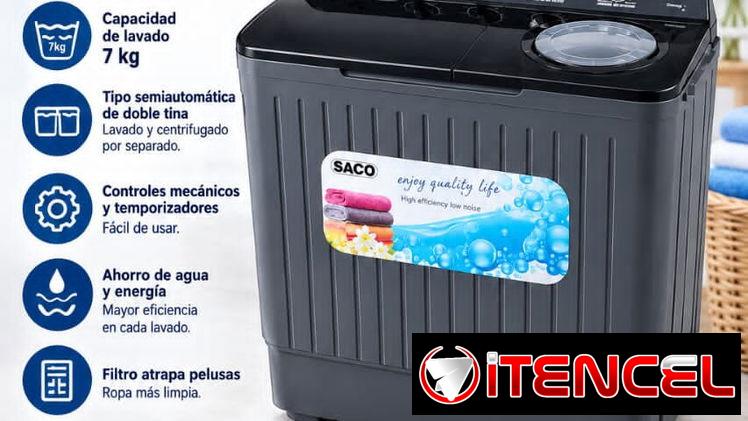 Lavadora Semiautomática Saco 7Kg