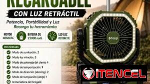 Ventilador recargable