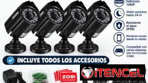 Juego de 4 cámaras + cables y accesorios...