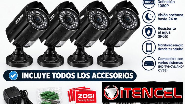 Juego de 4 cámaras + cables y accesorios...