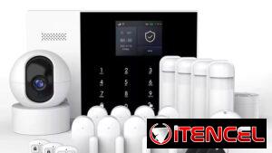 Sistema alarma con panel y sensores RFID
