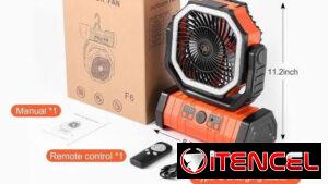 Ventilador recargable F6