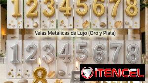 Velas de número para cumpleaños