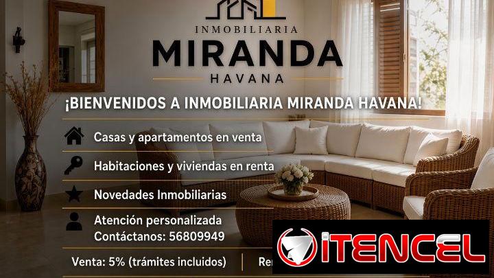 📣NUEVO CANAL OFICIAL DE WHATSAPP🍀  🏠 INMOBILIARIA MIRANDA HAVANA 🇨🇺