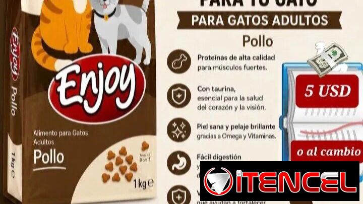 Excelente comida para gatos *Bolsa sellada 1kg ➡️Con Mensajería