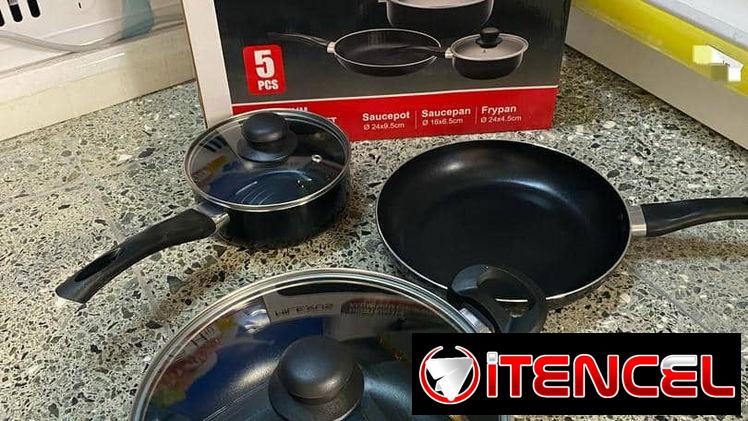 Juego Cazuelas Inducción 3 Pzs | $90 USD | Envío Gratis |  Antiadherente sin PFOA