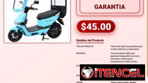 Toldo Con Marcos Reforzados Y Techo Rigido Moto Scooter D1115 VPT-0138