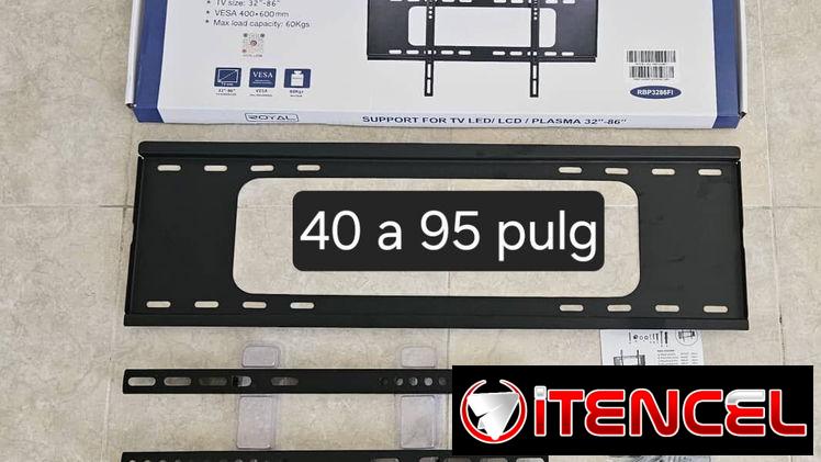 Soporte para tv hasta 95 pulgadas base para televisor fijas y giratoria