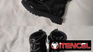 Vebtabde botas negras para bebé de 1 año #6-13 cm ‼️