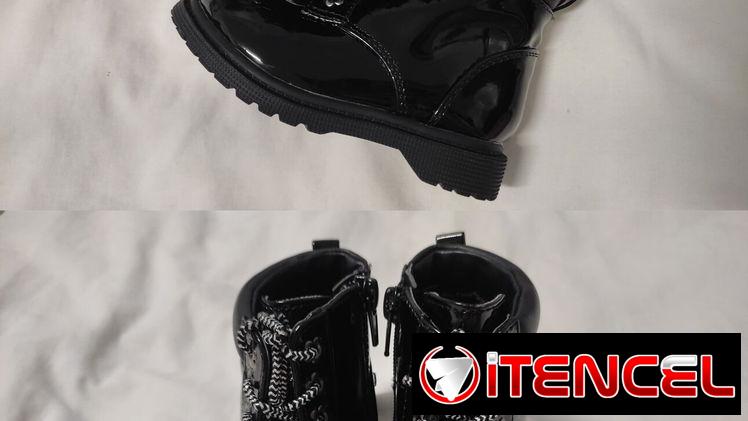 Vebtabde botas negras para bebé de 1 año #6-13 cm ‼️