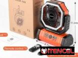 VENTILADOR RECARGABLE PORTÁTIL F6 CON LUZ LED 20000mAh