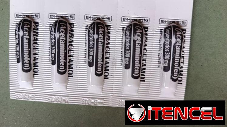 Paracetamol en supositorio