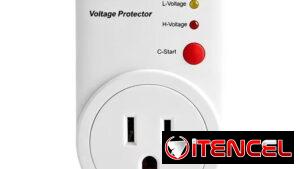 Protector de Voltaje  1800W, Enchufe AC120V, 15A con función de retardo para Neveras y demás