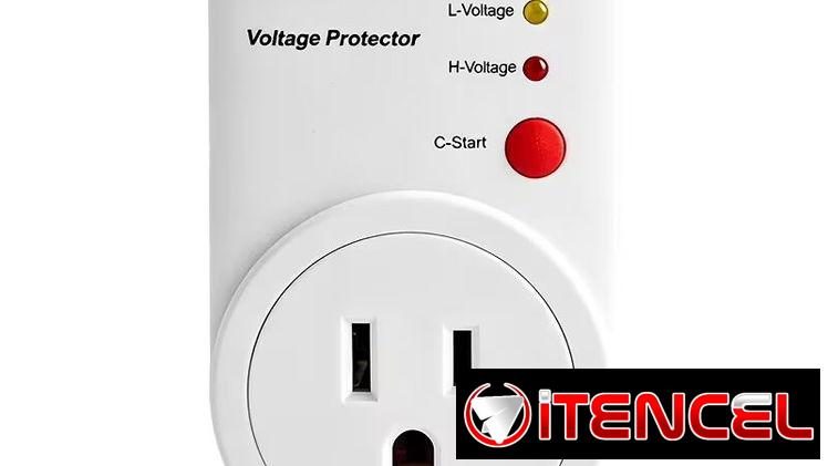 Protector de Voltaje  1800W, Enchufe AC120V, 15A con función de retardo para Neveras y demás