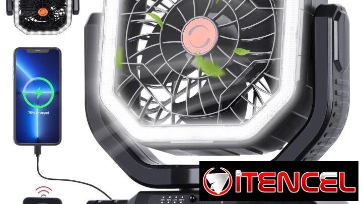 Ventilador F10 recargable portátil de alta velocidad de 20000 mA
