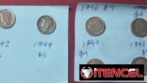 Monedas americanas, otras monedas y cosas antiguas de colecciones