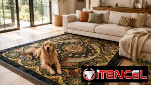 Alfombra Decorativa 160 × 230 cm  💰 Precio: 55 USD  Dale un cambio completo a tu sala, habitación o espacio favorito