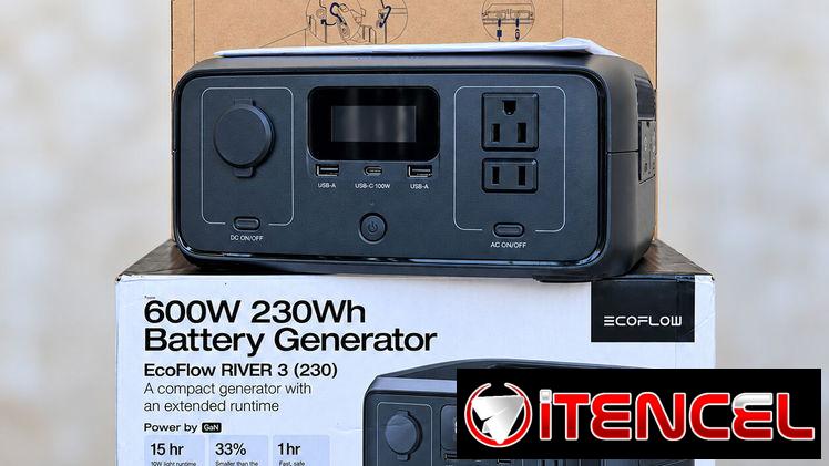 Estación Eléctrica EcoFlow RIVER 3 (230) + Panel Solar EcoFlow 45 W – 230 Wh / 300 W — foto 1