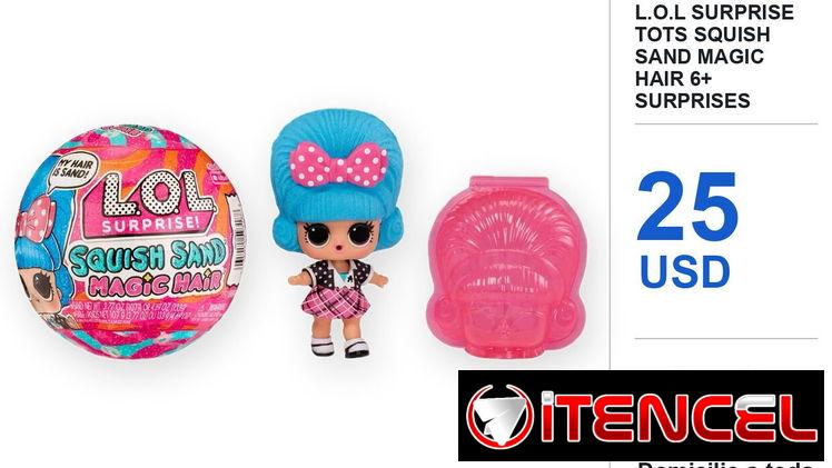 MGA Entertainment L.O.L Surprise Tots Squish Sand Magic Hair 6+ Surprises