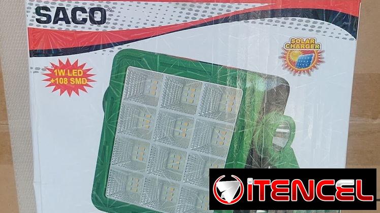 Lampara ,linterna BUEN PRECIO recargale con electricidad y solar trae panel llame 53317308.nueva