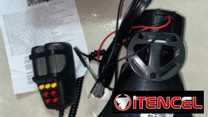 Kit de Sirena Electrónica y Megáfono Automotriz (Siren Horn 100W / 7 Tonos) 35 USD