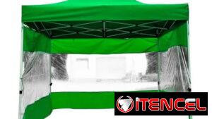 Carpas verdes transparente