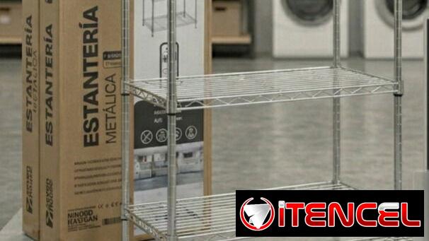 80408 – Estantería Metálica con 3 Baldas Ajustables 76.2×58.9x34cm 240Kg 7house 🚨🚨Nuevo precio 45usd🚨🚨