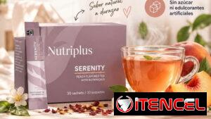 Té Anti-estrés SERENITY MELOCOTÓN (30 sobres 1.7g)🌿Té Negro, Extracto de ciruela y L-Teanina🌿