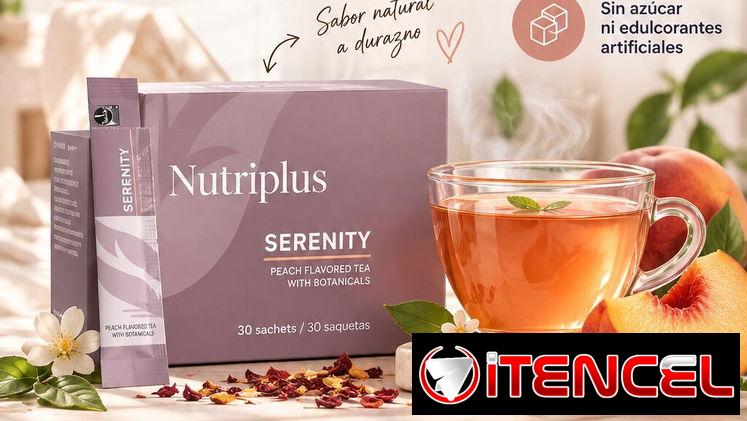 Té Anti-estrés SERENITY MELOCOTÓN (30 sobres 1.7g)🌿Té Negro, Extracto de ciruela y L-Teanina🌿 — foto 1