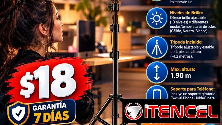 📸 ARO 📸 DE LUZ PARA FOTOGRAFÍA. TENEMOS MENSAJERÍA CON FACTURA Y GARANTÍA. 📲 54833699
