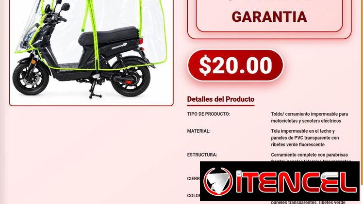 Cobertor D1112 para scooter eléctrico con protección durante el viaje VPT-0068