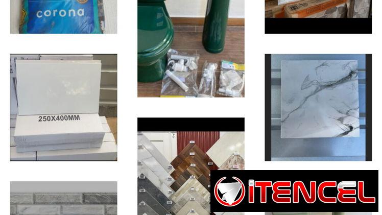 🔴 AZULEJOS  TAZAS DE BAÑO FREGADEROS CINTILLOS TEJAS TUBOS PUZZLES ROLLO DE CERCA ALAMBRE PÚAS CEMENTO COLA Y MAS