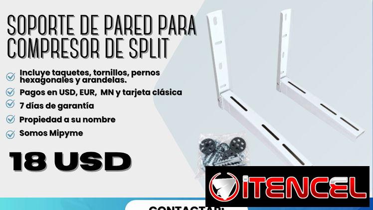 ❄️ SOPORTE DE PARED PARA COMPRESOR DE SPLIT S.P.C  💰 PRECIO: 18 USD