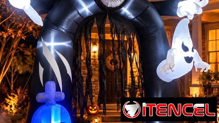 😱☠️ Inflable extragrande para entradas de negocios 🎃 Decoración Haloween 🎃 Para restaurantes, bares, cafeterías y más