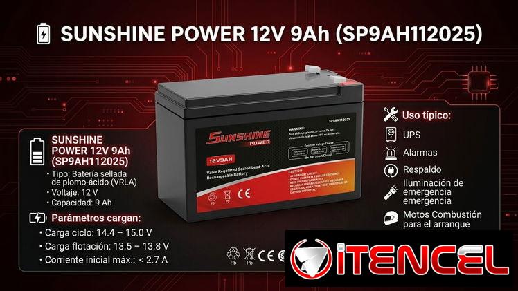 Batería de 12V 9 Ah