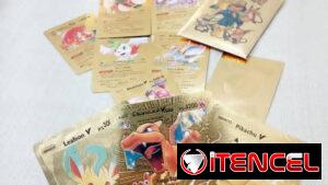 Cartas pokemon doradas pvc