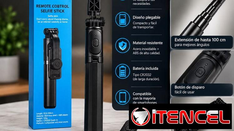 SELFIE STICK CON CONTROL REMOTO
