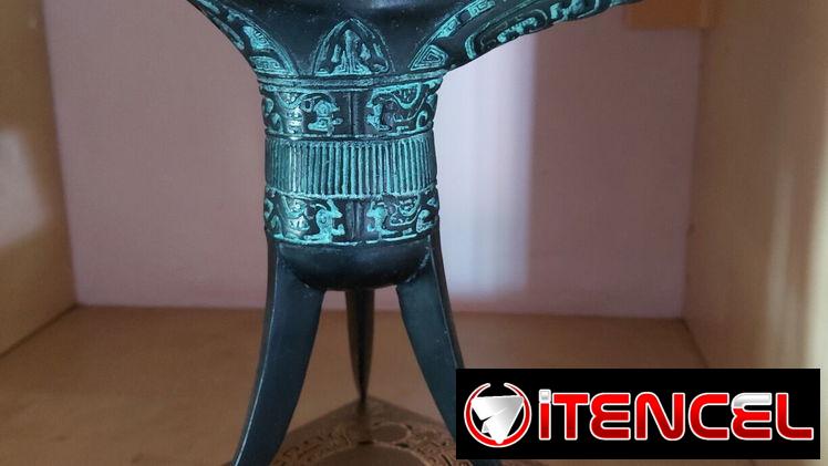 Recipiente de vino Fuxin de bronce. — foto 3