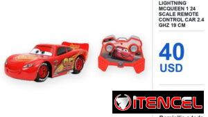 Disney Pixar Cars Lightning McQueen 1 24 Scale Remote Control Car 2.4 GHz 19 cm