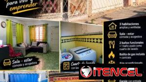 Casa+negocio funcionando en venta