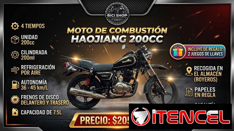 Moto de COMBUSTIÓN 200cc