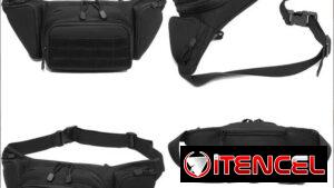Riñonera Deportiva Táctica con Portación Oculta color negro