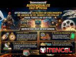 Juegos peliculas y series a su disposicion y con mensajeria opcional hasta la púerta de su casa